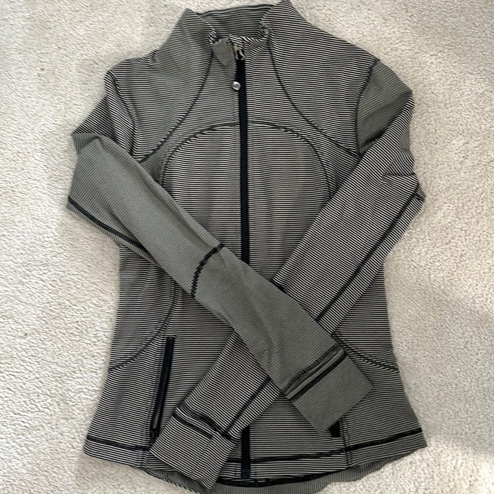 Lululemon Striped Zip-Up Jacket